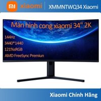 Màn hình máy tính cong Xiaomi 34 inch 2K 144Hz 121%sRGB Mi Curved Gaming Monitor 1500R HDR AMD FreeSync Premium