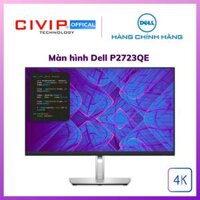 Màn Hình máy tính Dell P2723QE 27inch 4K UHD 3840 x 2160 8ms 60Hz IPS HDMIDPUSB Type-C Upto 90W RJ45 Network - Hàng Chính Hãng