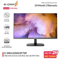 Màn hình máy tính gaming E-Dra EGM22F75P IPS Full HD - màn PC 22 inch - Tần số 75Hz - Chính hãng