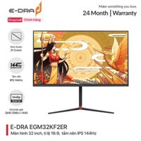 Màn hình máy tính gaming E-Dra EGM32KF2ER QHD 2K - Kích thước 32 inch - Độ phân giải QHD 2K- Tấm nền IPS - Tần số 144Hz