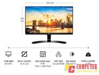 Màn hình máy tính LG 24MP68 ips full viền full HD 1080 cũ