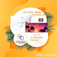 Màn Hình Máy Tính LG 34 inch LG 34UM56 Ultrawide 2k AH-IPS