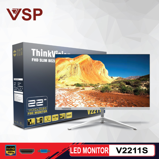 Màn hình máy tính VSP V2211S - 22 inch