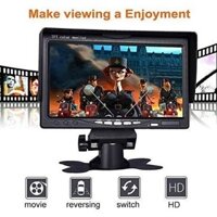 Màn Hình Ô Tô 7 Inch Màn Hình Camera Quan Sát Phía Sau HD Kỹ Thuật Số Đầu Vào Video 2 Chiều Hình Ảnh Chiếu Hậu Hệ Thống Đỗ Xe 12V-24V