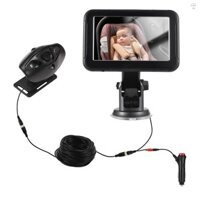 Màn hình ô tô cho bé Camera giám sát độ phân giải cao cho bé Ghế đối diện phía sau Ghế ngồi ô tô 5 Inch Màn hình gương 150° Tầm nhìn ban đêm Wide View Camera gương ô tô cho bé Cài đặt dễ dàng