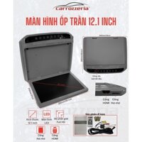 Màn hình ốp trần 12 inch có cổng HDMI-Thẻ nhớ cho ô tô- Có hỗ trợ lắp đặt (tính phí), màu xám