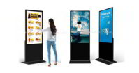 Màn hình quảng cáo chân đứng cảm ứng 55 inch | Màn hình LCD cảm ứng chân đứng 55″