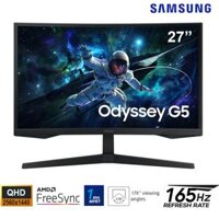Màn hình Samsung Odyssey cong 27-inch G5 LS27CG552EEXXV - VA; 2K QHD; 300 nits; 165Hz; 1ms; VESA; HDMI; DP ( kèm cáp DP )