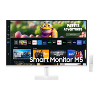 Màn hình Smart Monitor 32 inch Samsung LS32CM501, Full viền, Wifi, Bluetooth, Microsoft Office, có loa, có Remote, màu trắng