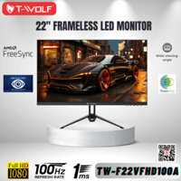 Màn hình T – WOLF TW – F22VFHD100A 22inch Flat 22”/LED VA/ 1920×1080/ 100Hz/ 1ms/VGA-HDMI-SPK