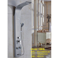 Màn Hình Tắm Treo Tường Màn Hình Tắm Không Vân Tay Màn Hình Tắm Bộ Inox Vẽ304Nhiệt Độ Thác Nước