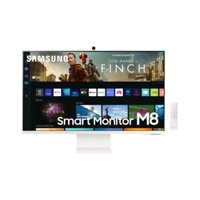Màn hình thông minh Samsung LS32BM801UEXXV Workspace 31.5 inch IPS 4K phẳng, Camera, màu trắng (như Smart TV)