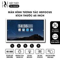 Màn hình tương tác HD Focus 65 inch - Màn hình phân giải chuẩn 4K UHD sắc nét, độ sáng cao, tương phản tốt, góc nhìn 178 độ, cảm ứng hồng ngoại đa điểm cực nhạy