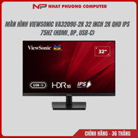 Màn hình ViewSonic VA3209U-2K 32 inch 2K QHD IPS 75Hz (HDMI, DP, USB-C) - Bảo hành chính hãng 36 tháng