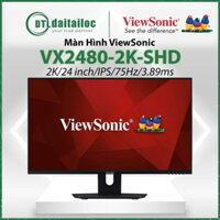 Màn hình Viewsonic VX2480-2K-SHD 2K/24 inch/IPS/75Hz/3.89ms (HDMI, DP) - Hàng Chính Hãng