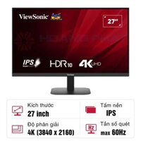 Màn hình ViewSonic VA2708-4K-MHD 27-inch IPS 4K 60Hz