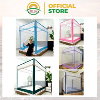 Màn Khung Vuông Inox Ban Mai Cao Cấp – Không Khoan Tường, Chống Muỗi, Kiểu Công Chúa, Bền Đẹp