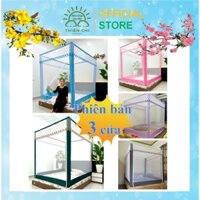 Màn Khung Vuông Inox Không khoan tường 3 cửa THIÊN CHI chống muỗi kiểu dáng Công chúa CAO CẤP
