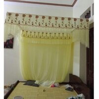 Màn khung vuông ren cao cấp kèm khung, màn khung mùng khung
