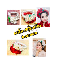 mấn lụa hoa sen cho mẹ và bé (nhận đặt riêng)