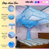 Màn Mắc Khung MÀU XANH BIỂN  không bao gồm khung - Màn mùng chống muỗi, Chống côn trùng.