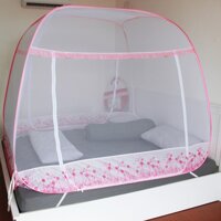 Màn mùng chụp tự bung đỉnh rộng Khương May Size  1m6  1m8  2m2  x 2m - Size 1m6 x 2m