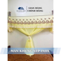 Màn Mùng khung inox xếp gấp gọn vải màn thái lạnh Cao Cấp - Màn Khung Xếp Quang Bảo