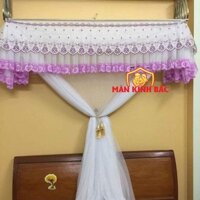 Màn Mùng khung xếp gọn trọn bộ Màn + Khung- Màn khung xếp mùng xếp gọn tiện dụng(kèm theo khung inox)