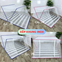 Màn Mùng Xếp Thông Minh INOX 304  - Màn Chụp Tự Bung Gấp Gọn Hiện Đại Chỗng Muỗi Tiện Dụng