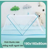 Màn ngủ chống muỗi dành cho người lớn mới có thể xếp gọn 190 x 160 x 80cm