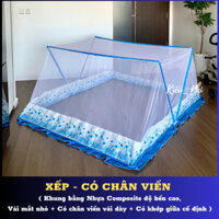 Màn ngủ chụp tự bung xếp thông minh gấp gọn ❣️LOẠI 1❣️Mùng tự bung người lớn cao cấp chống muỗi Kiều Phi