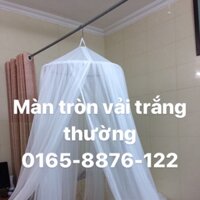 Màn tròn vải tuyn trăng 1m6x2 m xcao 3 m