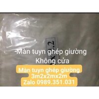 Màn tuyn 3,2m x2m x2m màn tuyn ghép 2 giường 1m6