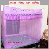 Màn tuyn dây mắc tay 1m4, 1m6, 1m8, 2m2 mùng tuyn có cửa ngủ chống muỗi người lớn thái lạnh