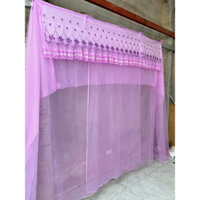 Màn tuyn Lanh Thái dây mắc 4 góc chống muỗi - mùng tuyn thái lạnh ren hoa giá tận xưởng