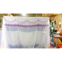 Màn tuyn Lanh Thái dây mắc 4 góc chống muỗi cho người lớn - Mùng tuyn thái lạnh ren hoa