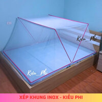 Màn xếp 1m,1m2,1m4,1m6,1m8 gấp gọn chống muỗi, mùng chụp tự bung cao cấp Kiều Phi