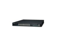 Managed Stackable Switch PLANET SGS-6341-24T4X, Layer 3 24-Port 10/100/1000T, 4-Port 10G SFP+