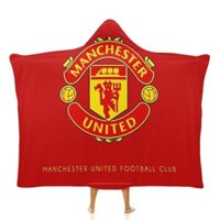 Manchester United Áo Khoác Áo Khoác Lông Cừu San Hô Váy Ngủ Hoạt Hình Bộ Đồ Ngủ Stitch Chăn