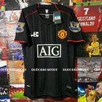 Manchester United đen mùa giải 2008- Bộ áo bóng đá bản Fan vải Thái cao cấp