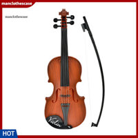 Manclothescase Giáo dục sớm Đồ chơi Violin Nhẹ Đồ chơi Violin Trẻ em Đồ chơi Violin Mô phỏng thực tế Đàn Violin cho giáo dục âm nhạc sớm Nhạc cụ âm nhạc di động cho lớp học trẻ em