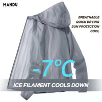 Mandu Áo khoác đi xe đạp ngoài trời băng lụa mỏng nam câu cá mỏng áo khoác chống nắng
