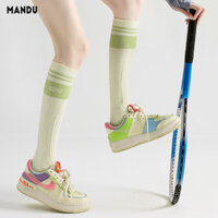 Mandu Ống cao nhẹ thoáng khí khô nhanh đáy tất thể thao