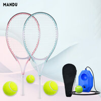Mandu Vợt tennis 27 inch huấn luyện viên phục hồi đơn vợt siêu nhẹ đôi tập thể dục ngoài trời bộ tập thể dục quần vợt học sinh