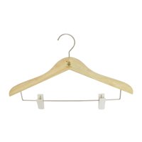 Máng áo có thanh Inox, 2 kẹp nhựa bộ 5 cái  Gỗ Đức Thành - 08331