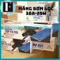Máng Bơm Bể Cá 388 25W - Bộ Máng và Máy Bơm Lọc Nước Hồ Cá - Có bông lọc
