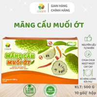 Mãng cầu muối ớt chua cay sấy dẻo 123 FARM Hộp 500g, Kèm quà tặng