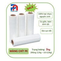 Màng chít PE - Khổ 50cm, loại 3kg - Sản xuất bằng hạt Nhựa nguyên sinh 100% bao bọc hàng hóa