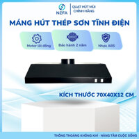 Máng chụp hút mùi thép sơn tĩnh điện Nefa - hút khói, hút mùi nhà bếp, miệng ống chờ 150/200