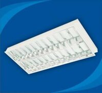 Máng đèn âm trần 3 bóng 1,2 m rạng đông( thanh ngang bằng nhôm sọc, thanh dọc bằng inox)
